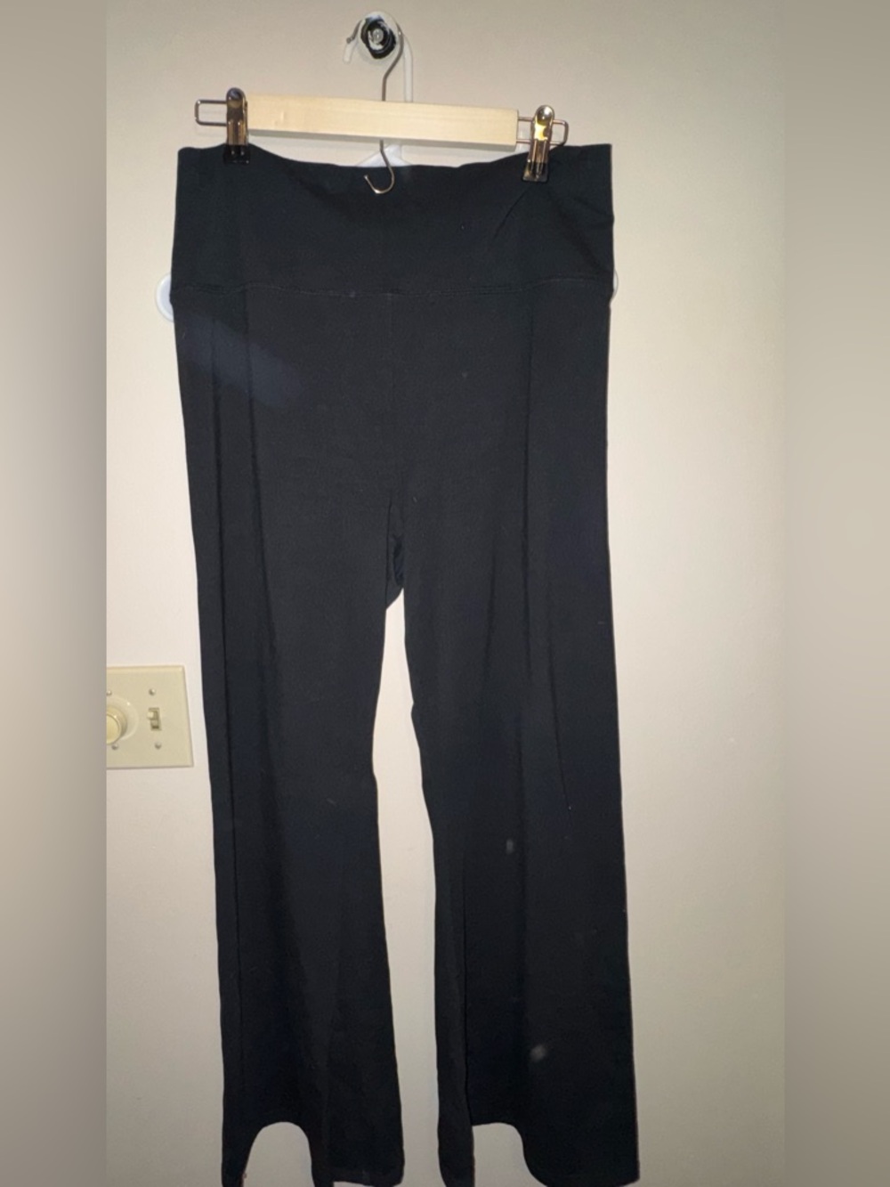 aerie Black High-Rise Flare Leggings